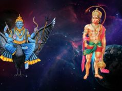 lord hanuman fighting shani dev, shani ko tel, katha