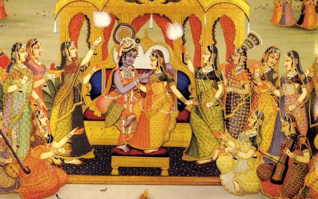 krishna darshan, radha krishna, krishna wallpaper