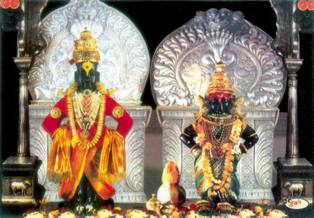 shri krishna, rukmani, pundrinath temple