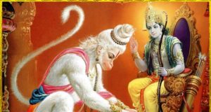 hanuman ji shri raam touching feet for blessings