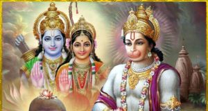 bhagwan hanuman ji praying to shiv ji thinking about ram and sita maiyya