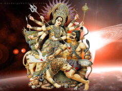 Durga devi maa killing asur